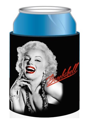 Marilyn Monroe Bombshell Red Lips Beverage Cooler Huggie | Marilyn